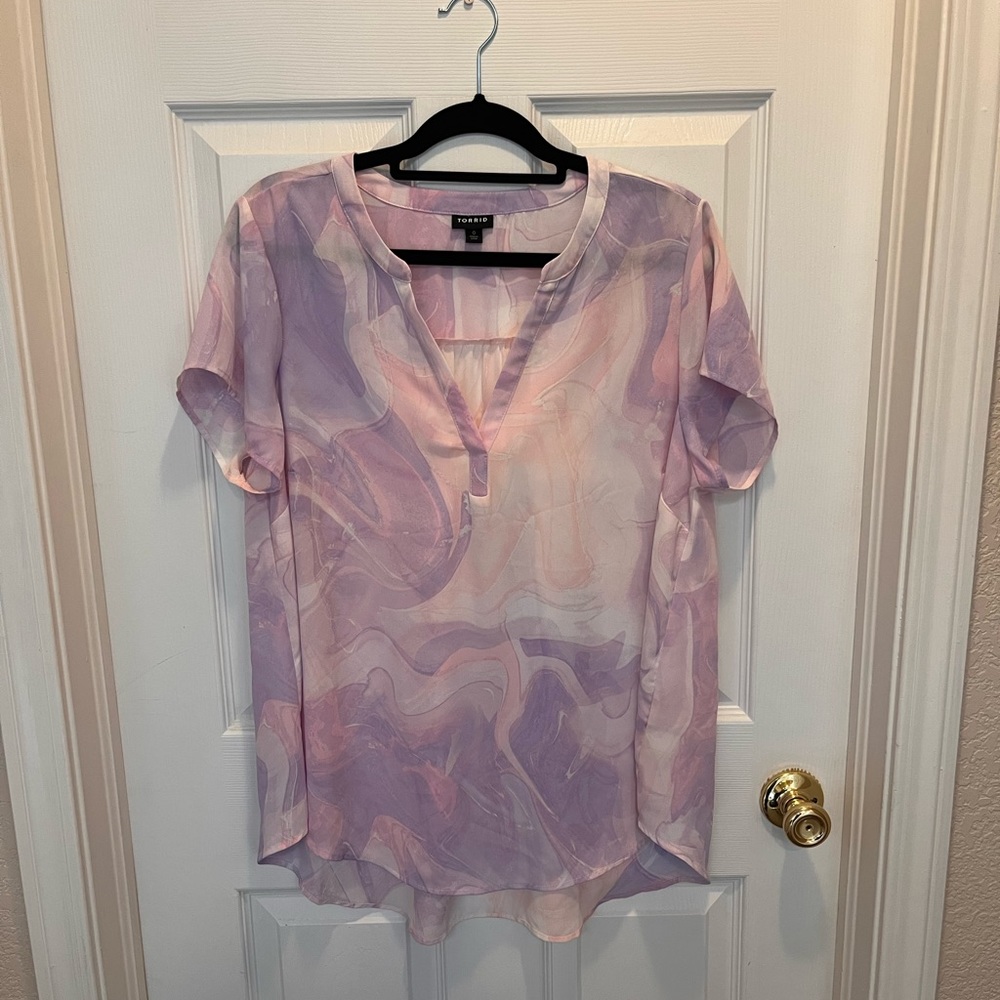 Torrid watercolor blouse!